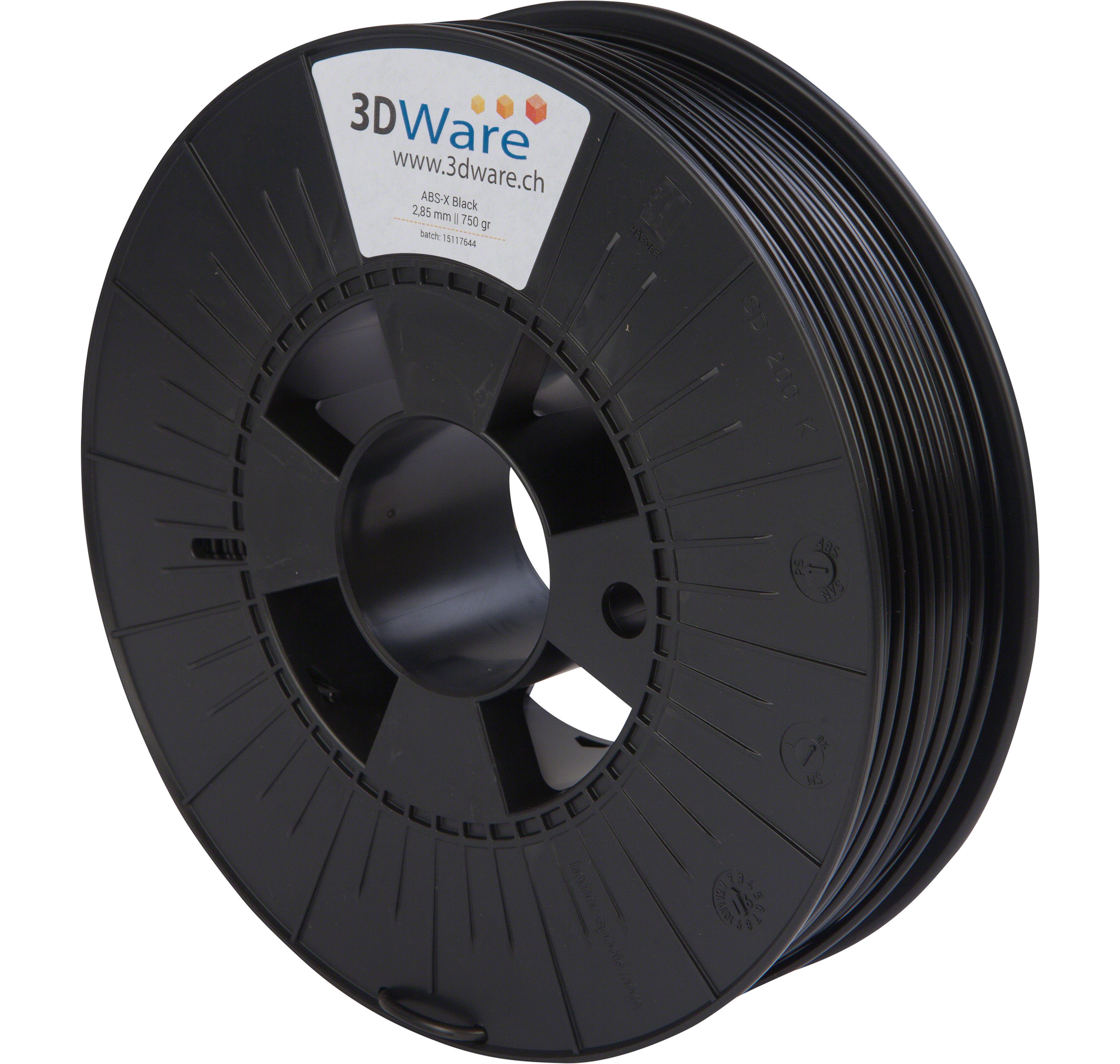 Dutch Filament ABS-X Schwarz 3mm M01129110.750 - 3DWare Shop Schweiz
